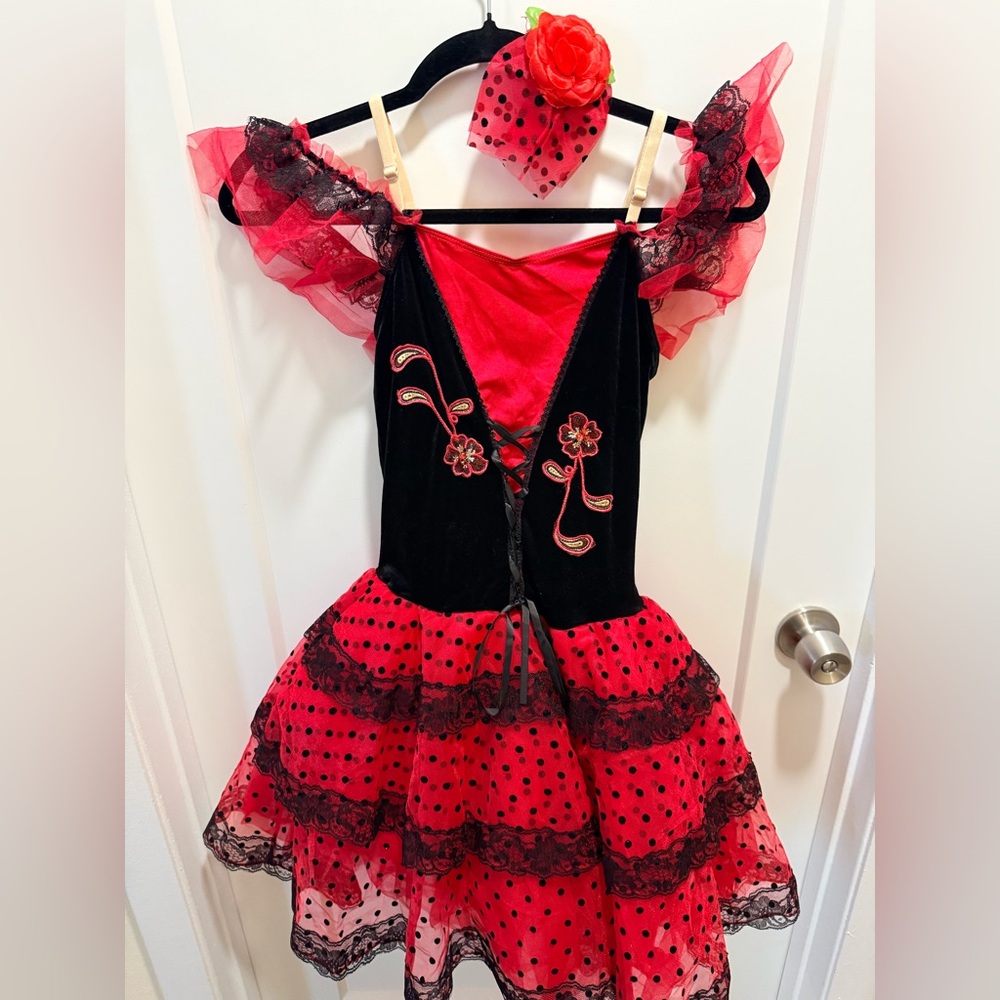 Victoria Red and Black Ballet/Pointe Costume